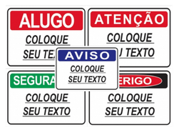 Placas personalizadas para empresas