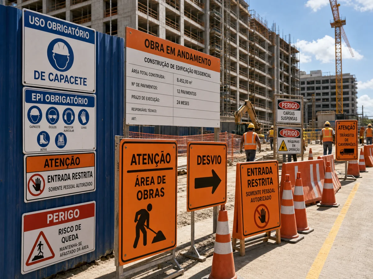 Placas personalizadas para construtoras